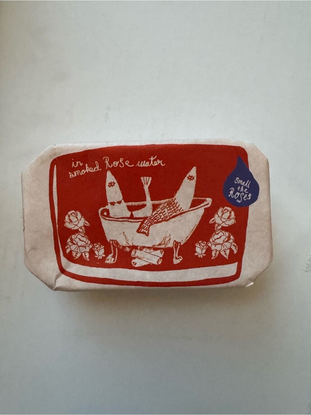 Tinned Fish Candle Smoked Rose Water (Scent: Roses & Campfire)